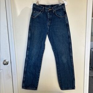 Wrangler Dark Blue Straight Jeans